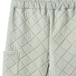 Брюки-карго утепленные Wheat, зеленые полоски